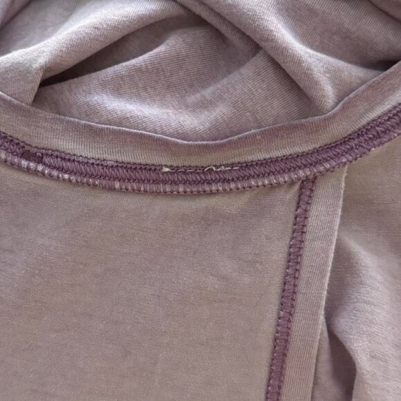 Lululemon athletica All Tied Up Lavender Purple Tank Top Open Tie Back Shirt - Picture 4 of 7